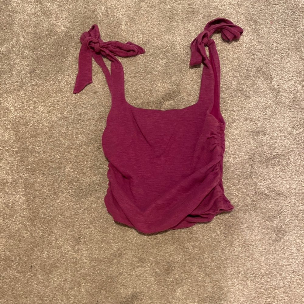 Magenta Free People Boulevard Tank Top